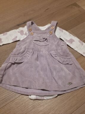 Cielito Lilac Corduroy Baby Pinafore